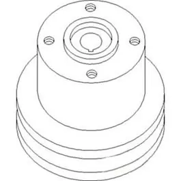 High Quality Water Pump Pulley fits Massey Ferguson 30 6500 165 175 180 255 265 30 737636M1 fits Perkins 31145812