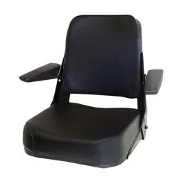 Seat Assembly Comfort Classic Fabric Black fits Case 480C 480D 480E 480F 480FLL 480LL 580C 580D 580SD 584D 585D 586D fits Allis Chalmers fits Bobcat Free Shipping