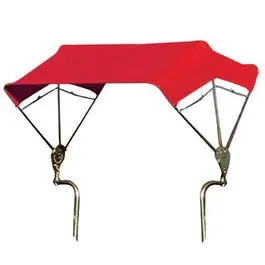 No Minimum Order 3-Bow Tractor Canopy with Frame Axle Mount 48" - Red