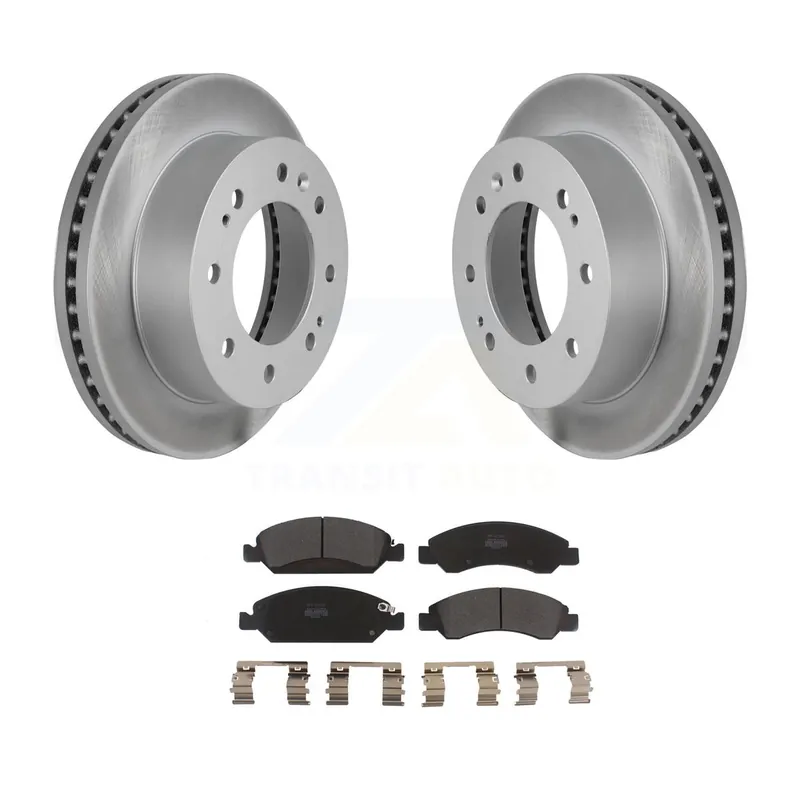 Time-Limited Front Coated Brake Rotor & Semi-Metallic Pad Kit For 2011 Chevrolet Silverado 1500 Hybrid KGF-100061