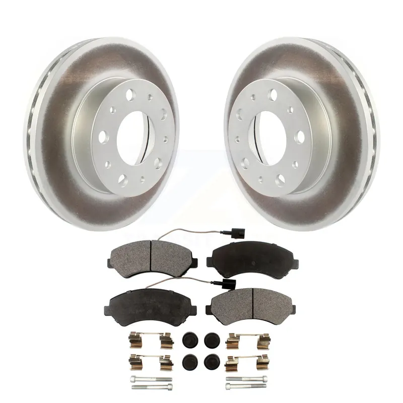 Best Seller Front Coated Disc Brake Rotors And Semi-Metallic Pad Kit For Ram ProMaster 2500 3500 1500 KGF-101892