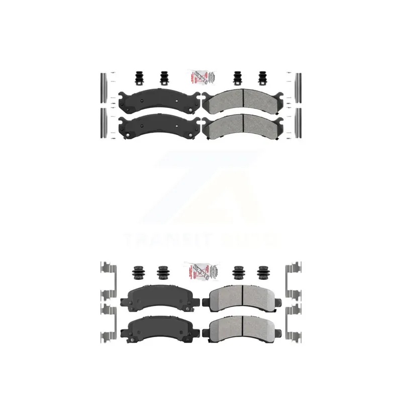 Last Chance Front Rear Semi-Metallic Disc Brake Pads Kit For GMC Chevrolet Savana 2500 Express 3500 KNF-100069