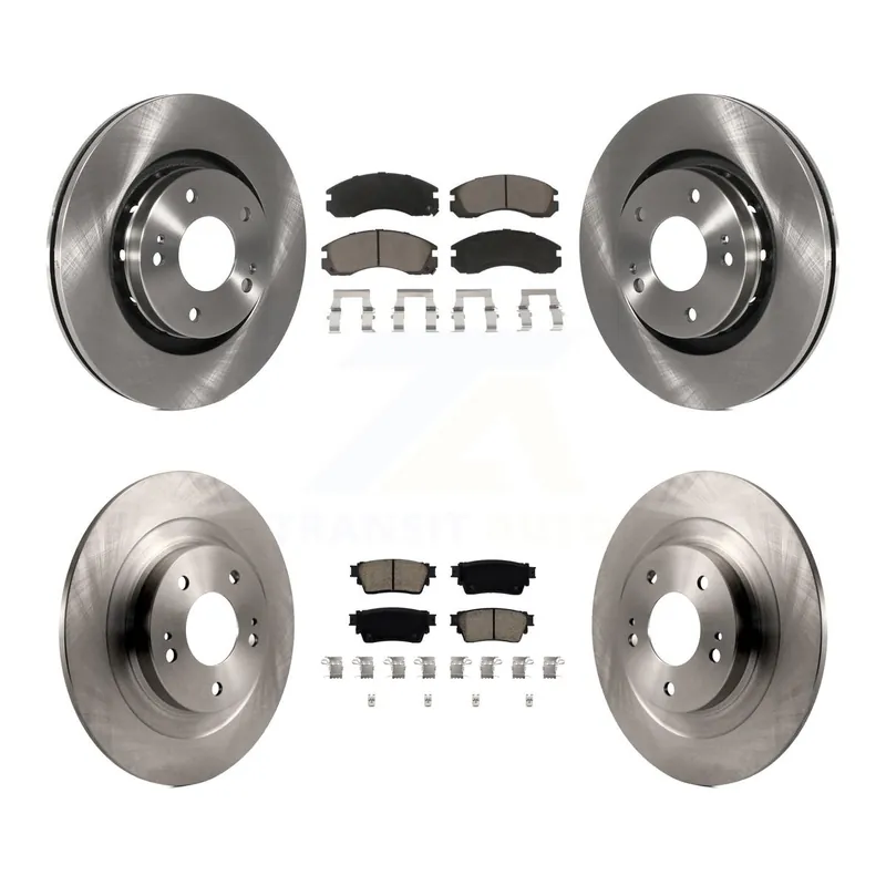 Front Rear Disc Brake Rotors And Ceramic Pads Kit For Mitsubishi Outlander PHEV K8C-103151 Fresh Stock